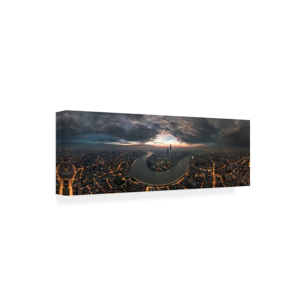 Stan Huang 'The Prelude' Canvas Art,10x32